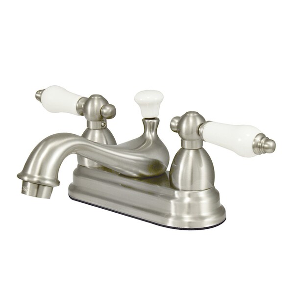 KS3608PL 4" Centerset Bathroom Faucet, Brushed Nickel